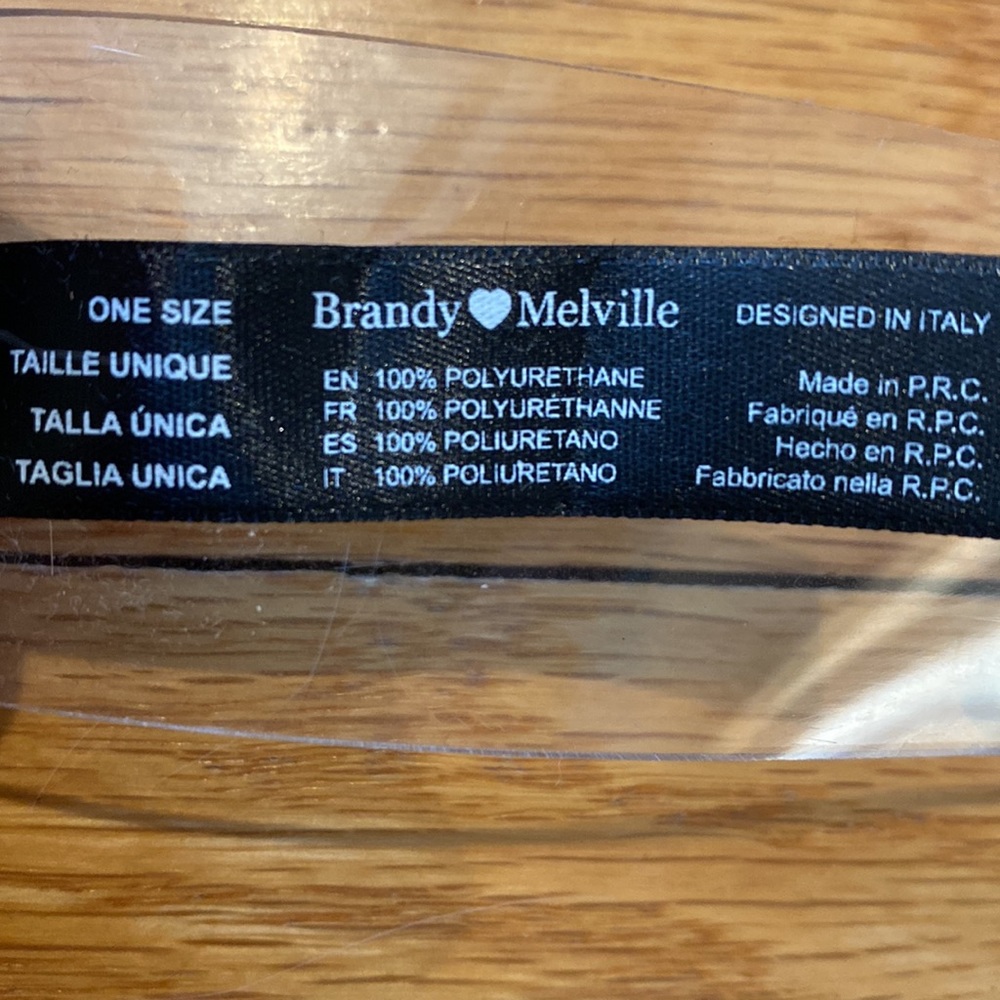 Brandy Melville Clear Grommet Belt OS - Picture 5 of 5